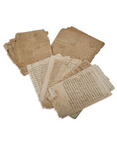 Collection of nine manuscripts. Torah stemming from Sadigura, Boyan, and Ruzhin Chassidic dynasties.