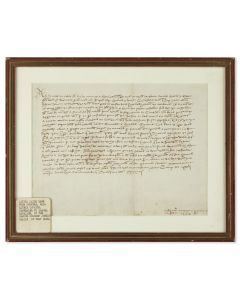 Notification document of the Bailiff of the Court of Cervera concerning Samuel Cavaller(ia), a Jew from Cervera.