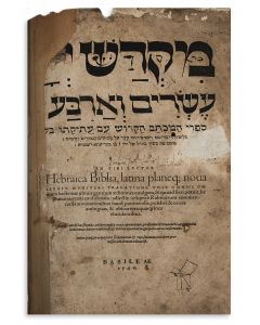Hebrew and Latin). Mikdash Hashem Esrim Ve’Arba - Hebraica Biblia. Prepared by Sebastian Münster.