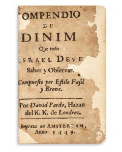  Compendio de Dinim [anthology of Halachic rules from the Shulchan Aruch]