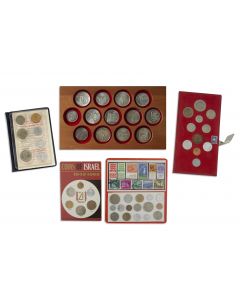 Collection of six coins sets containing total of c.56 coins. Each set in custom case. Issued by Israel Government Coins & Medals Corp.