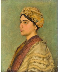 (1853-1921) Portrait of a Young Jewish Bride.